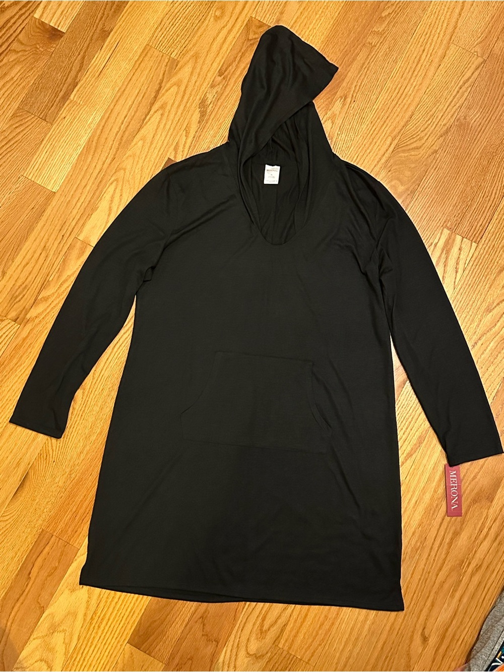 Merona black swim cover-up